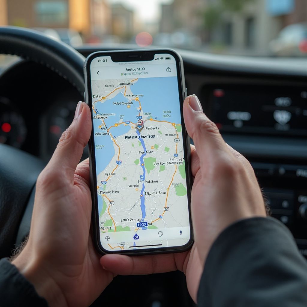 App de GeoArgentina en uso